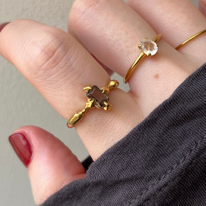 [ smoky quartz ] polaris gold