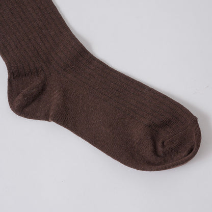 【BROWN】layered lace socks