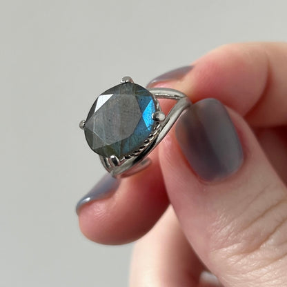[ labradorite ] reine pinky silver