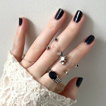 [ silver ] double ptolemaeus ring [ free size ]