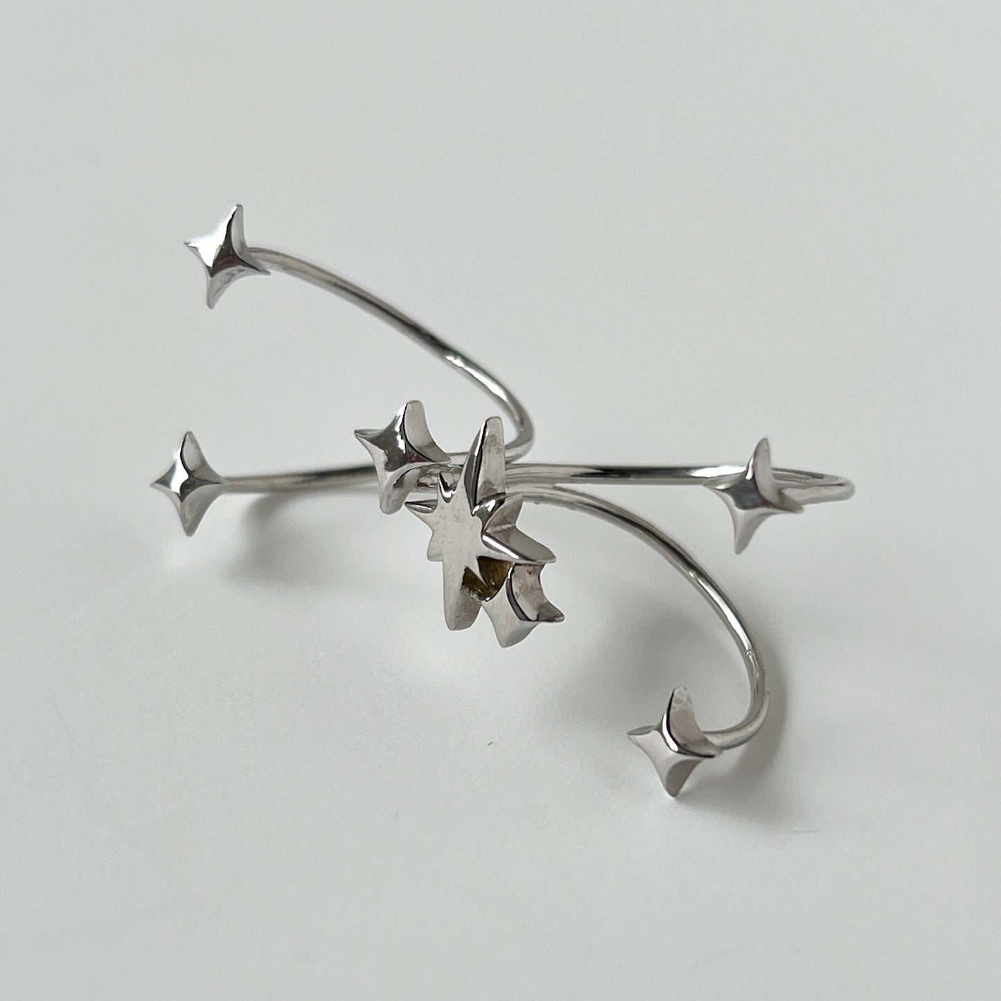 [ silver ] double ptolemaeus ring [ free size ]