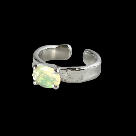 [ opal ] um silver ring [ free size ]
