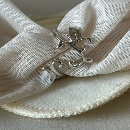 [ silver ] ivy ring [ free size ]