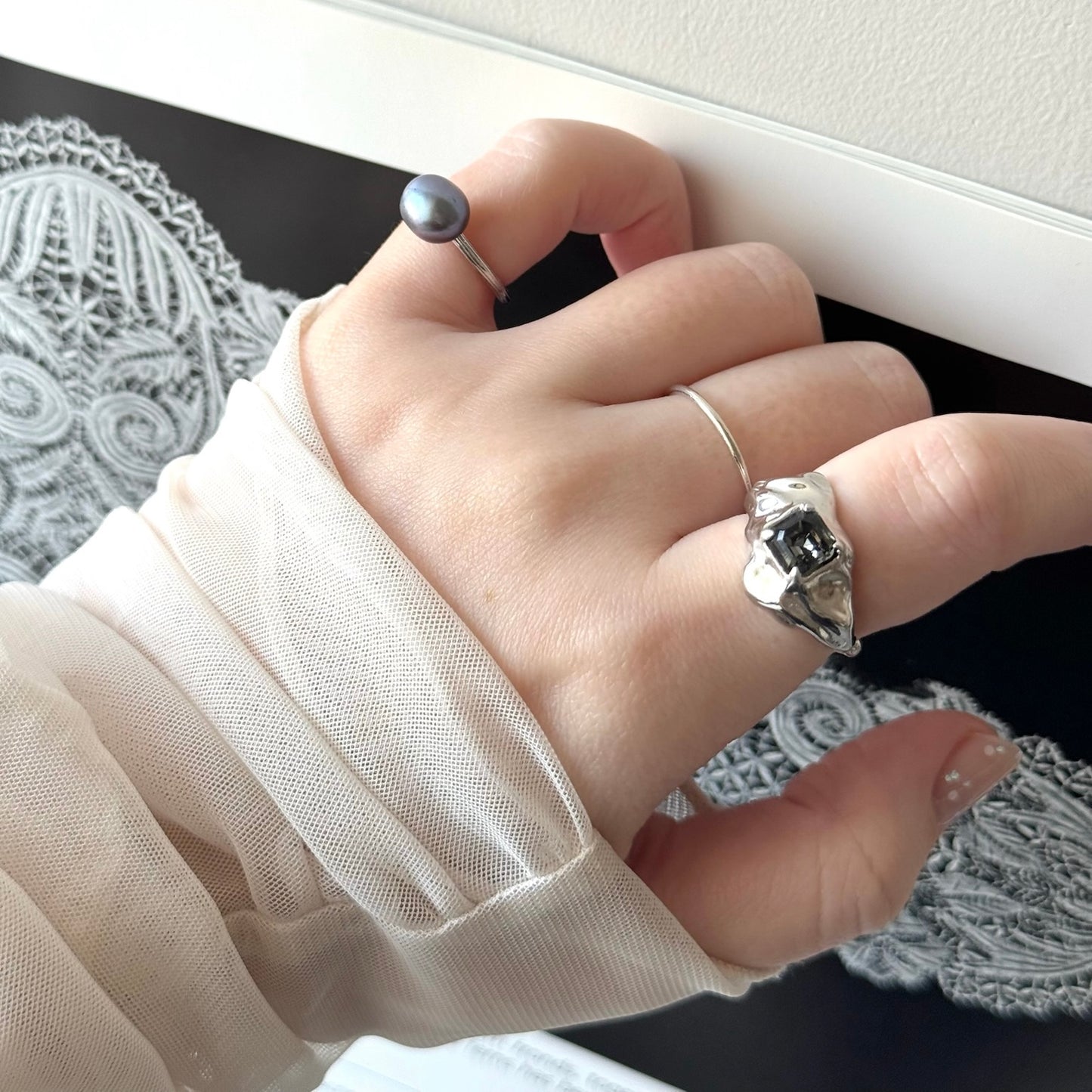 [ labradorite ] churros silver