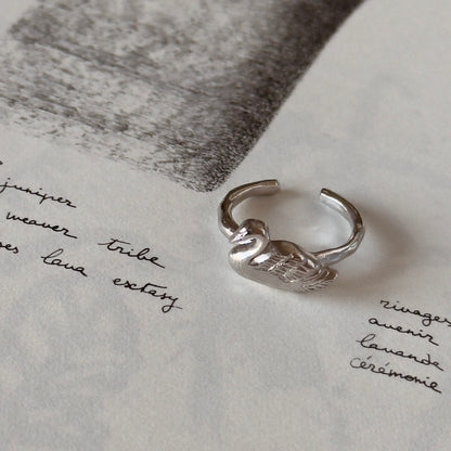 [ silver ] swan pinky