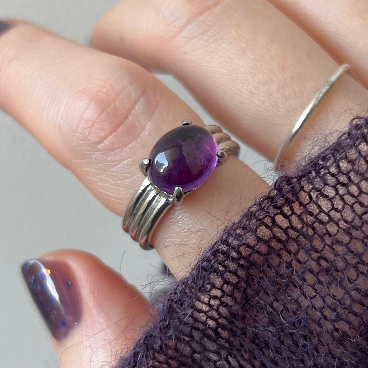 [ amethyst ] trois silver