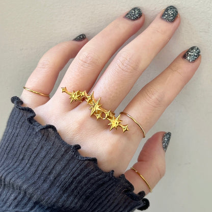 [ gold ] milky way ring [ free size ]