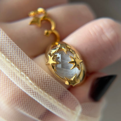 [ mother of pearl doublet ] twinkle ring gold