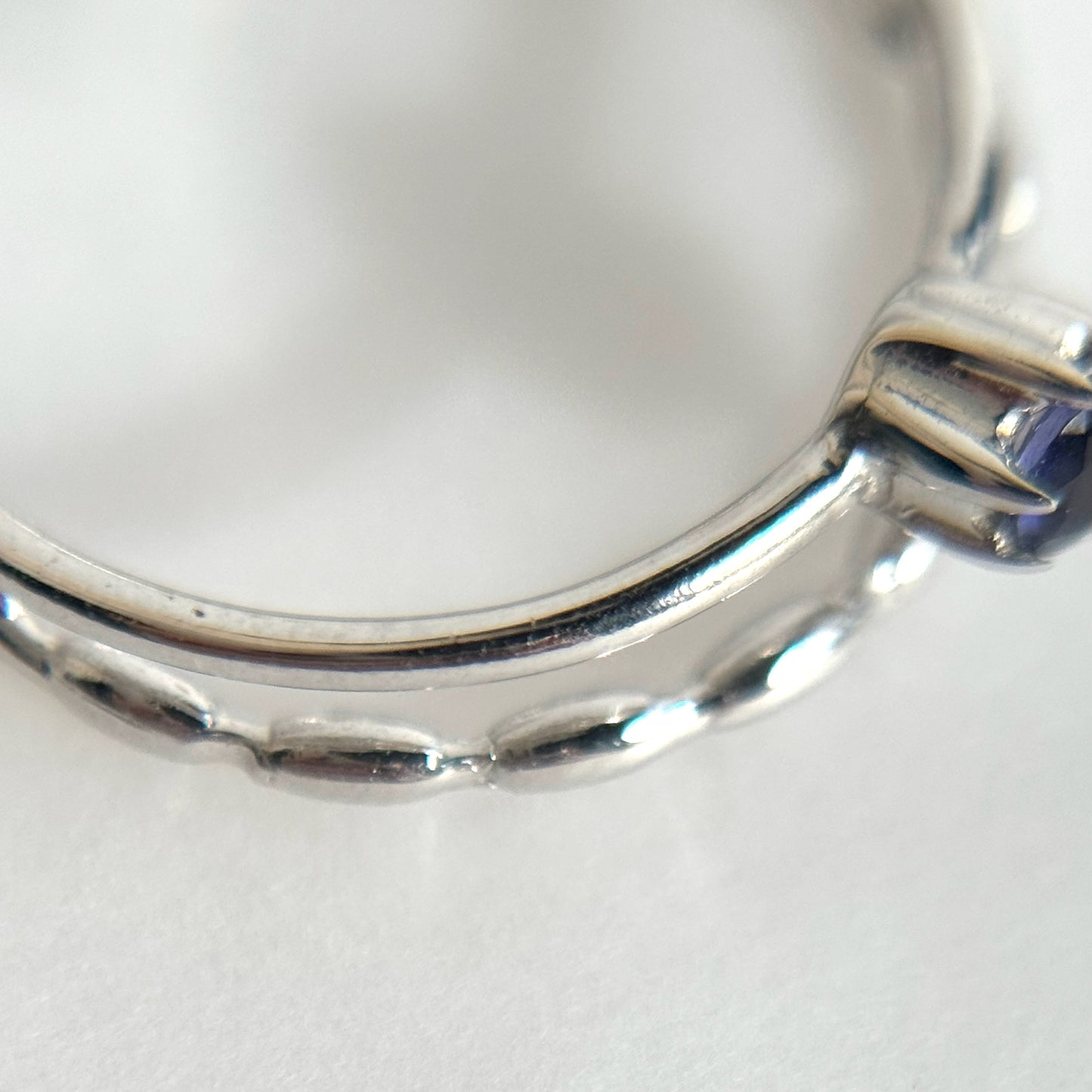 [ iolite ] double chain silver