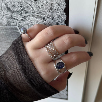 [ silver ] garden decor [ free size ]