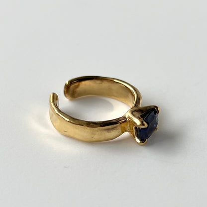 [ iolite ] um gold ring [ free size ]