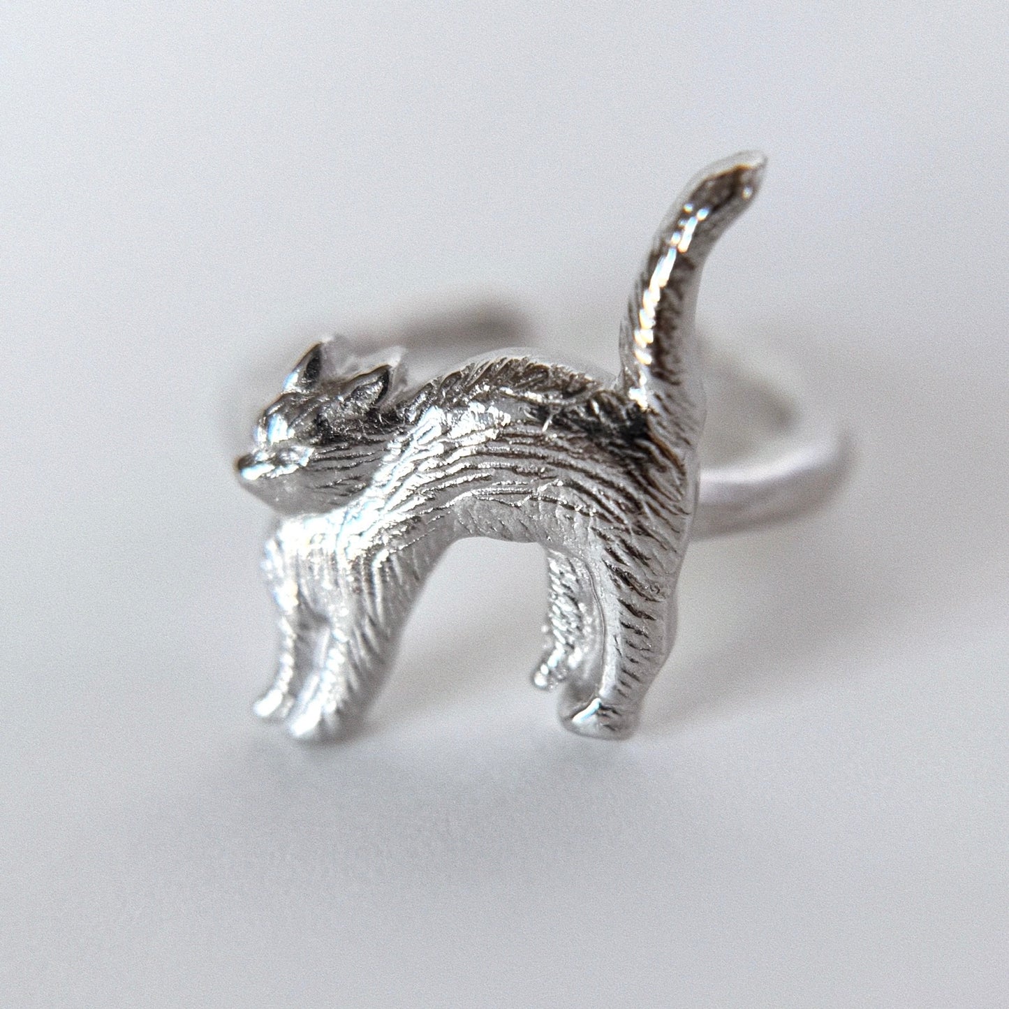 [ silver ] cat pinky [ free size ]