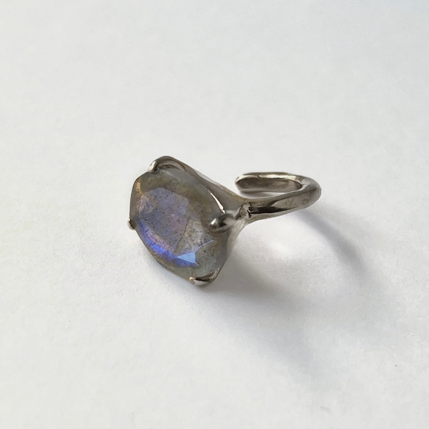 [ labradorite ] GEM ear cuff silver