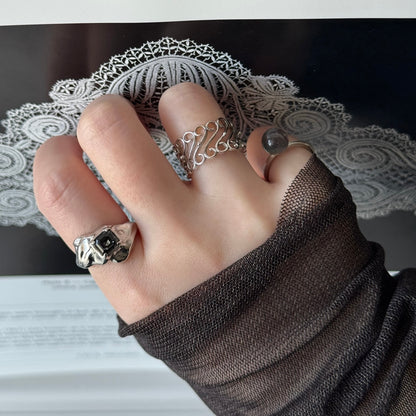 [ silver ] garden decor [ free size ]