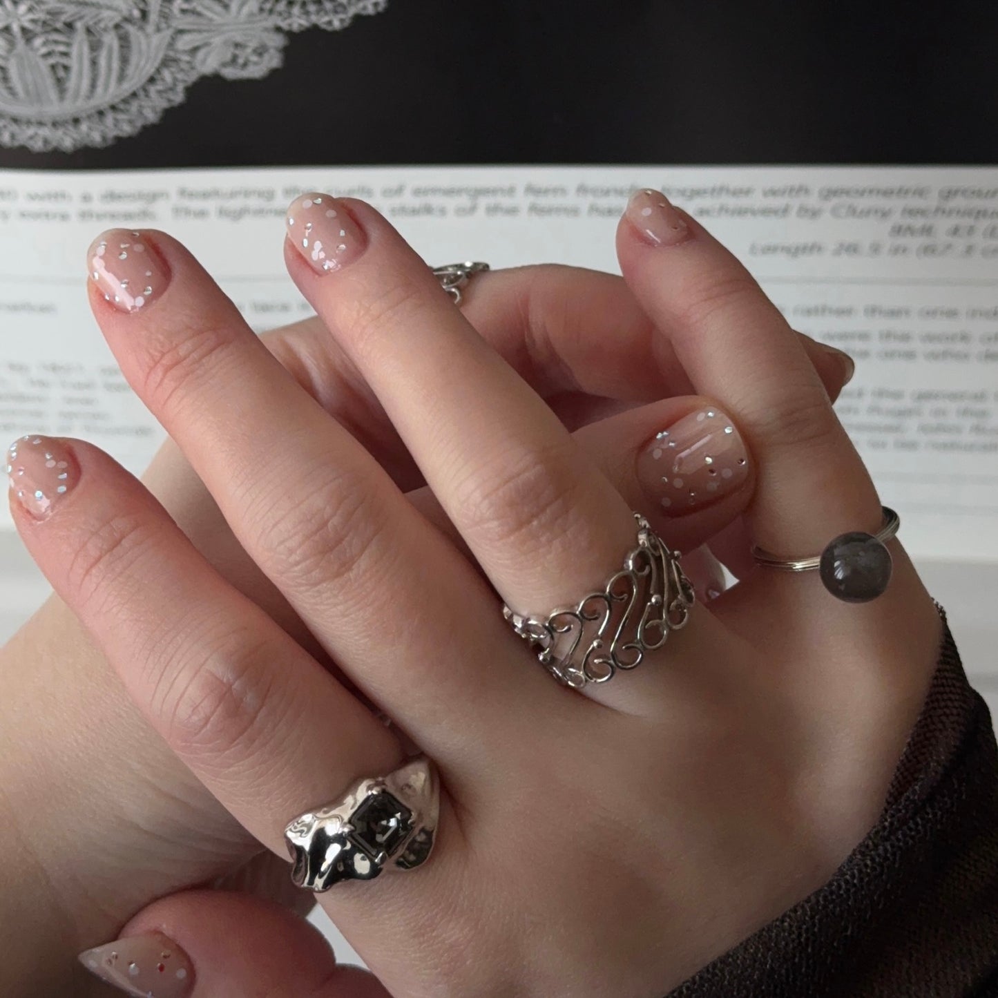 [ silver ] garden decor [ free size ]