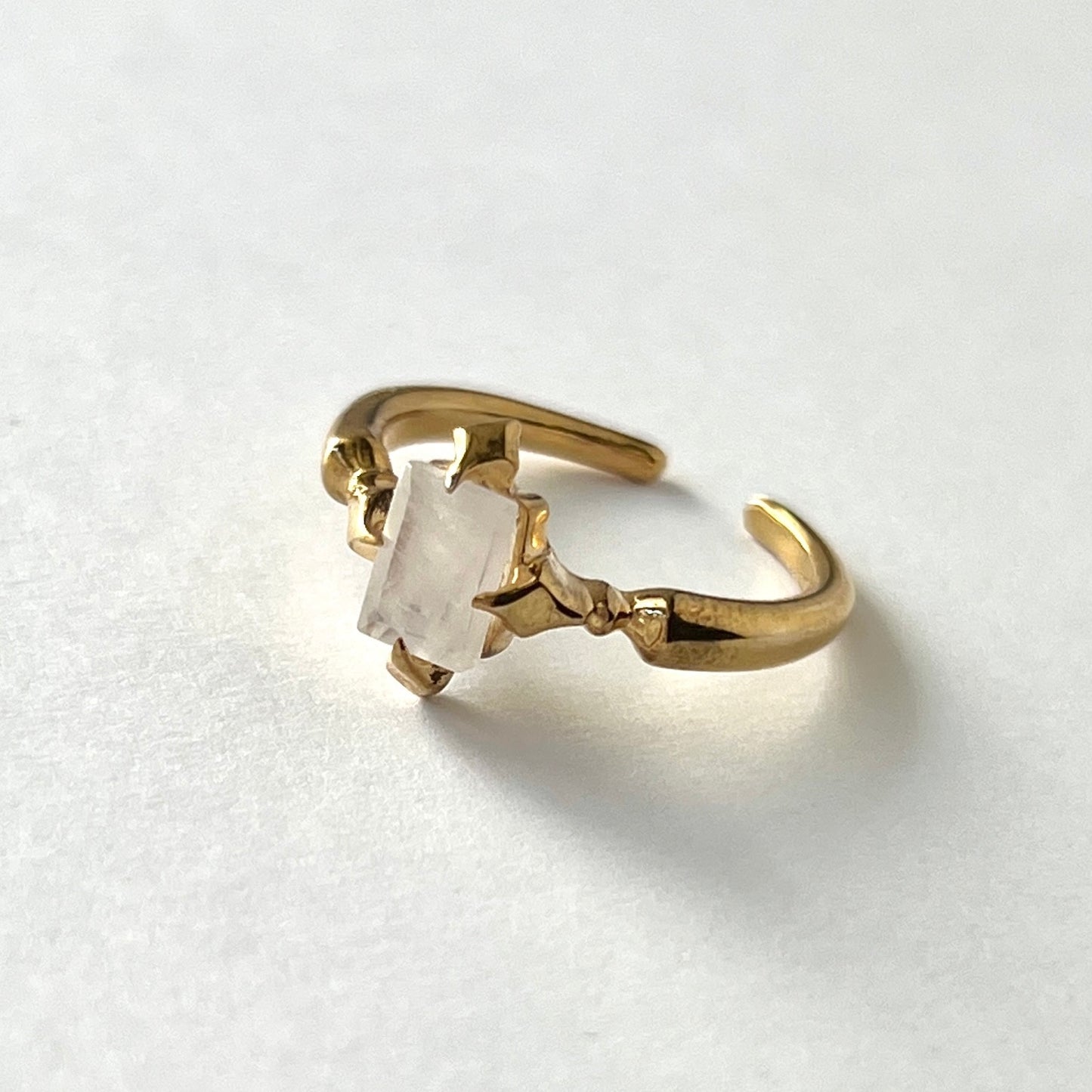[ rainbow moon stone ] polaris gold