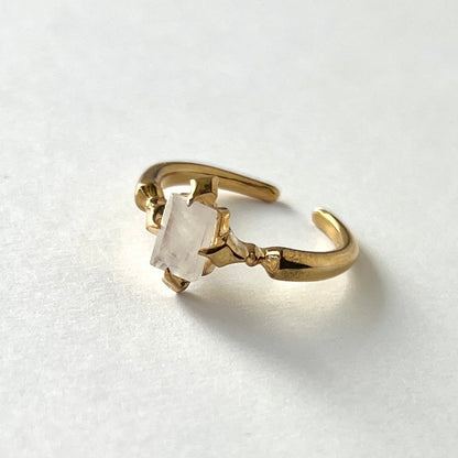[ rainbow moon stone ] polaris gold