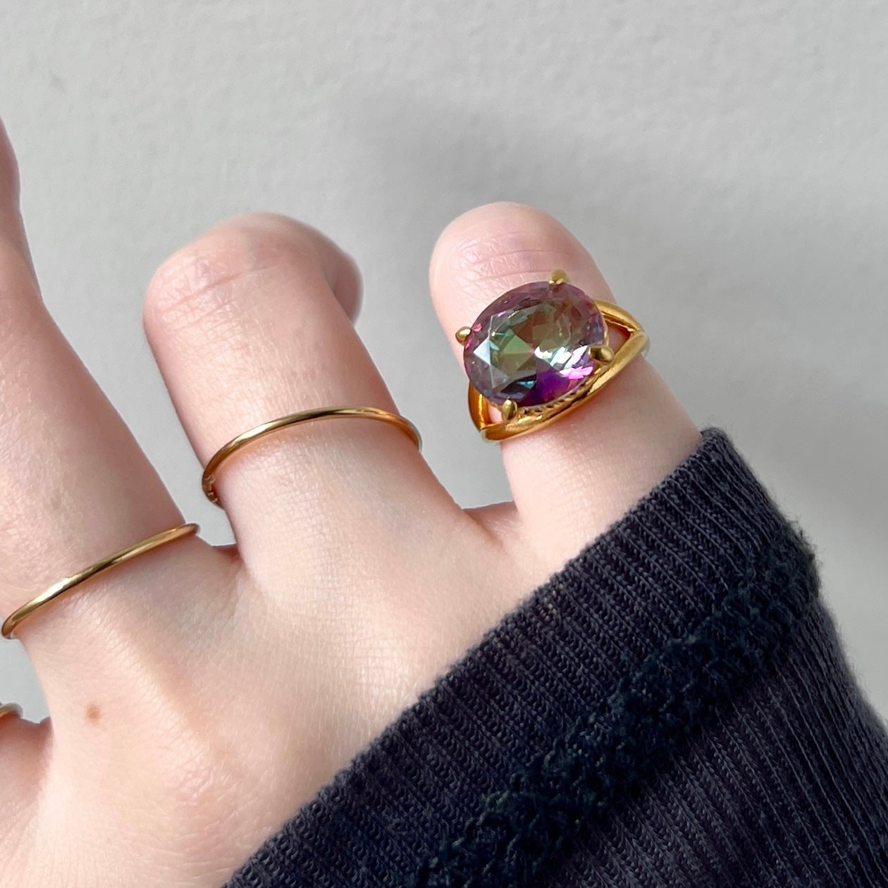 [ mystic quartz ] reine pinky gold