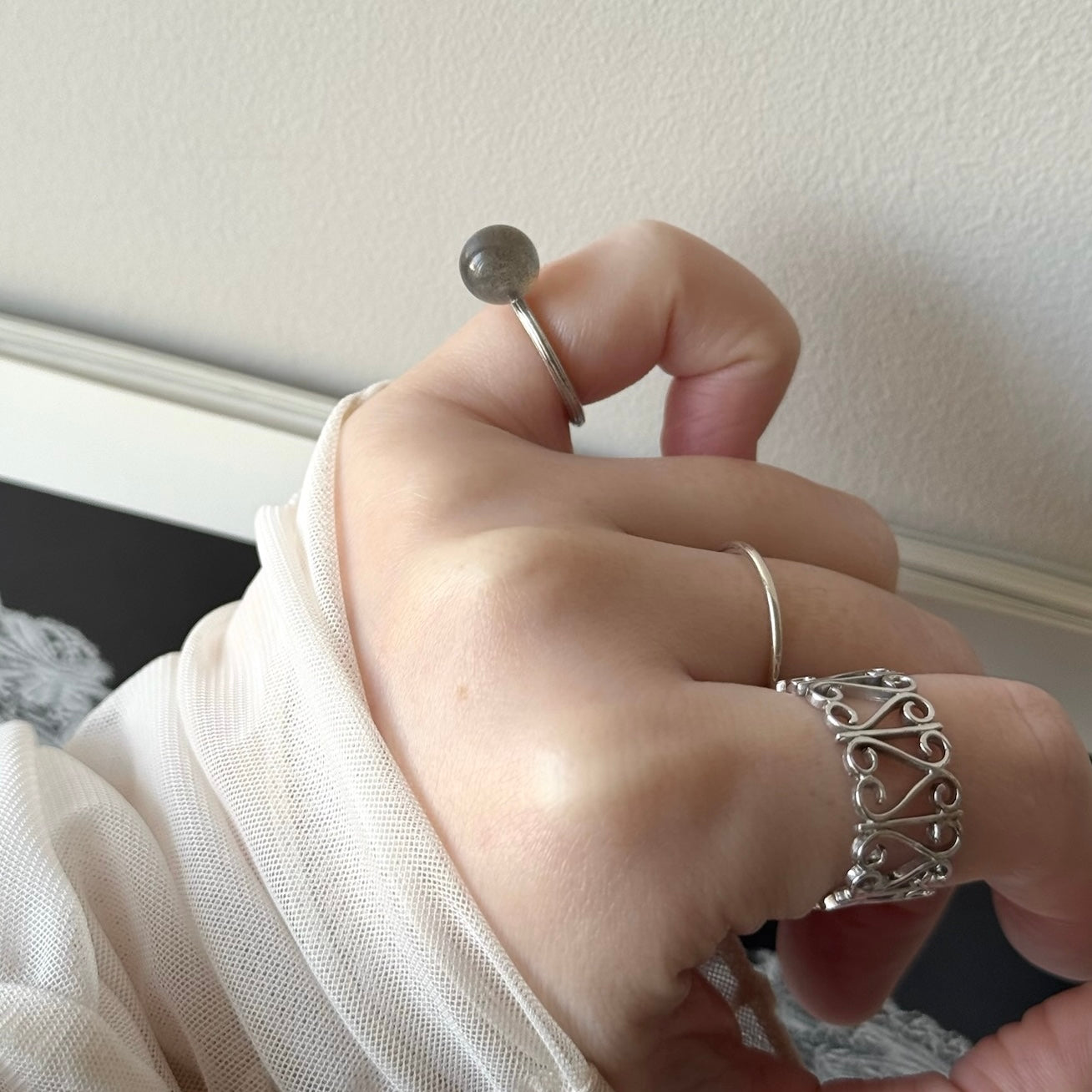 [ labradorite ] churros silver