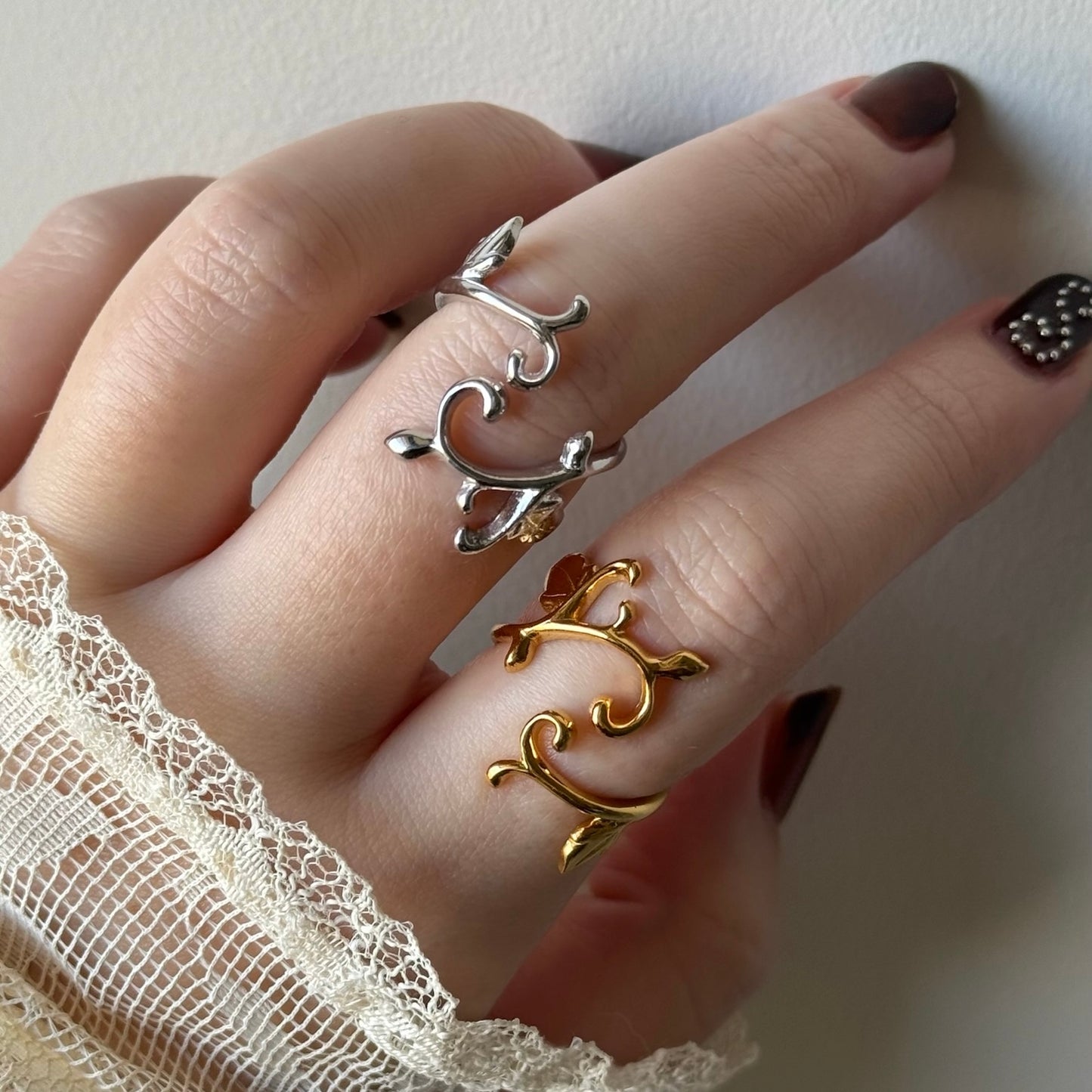 [ gold ] ivy ring [ free size ]
