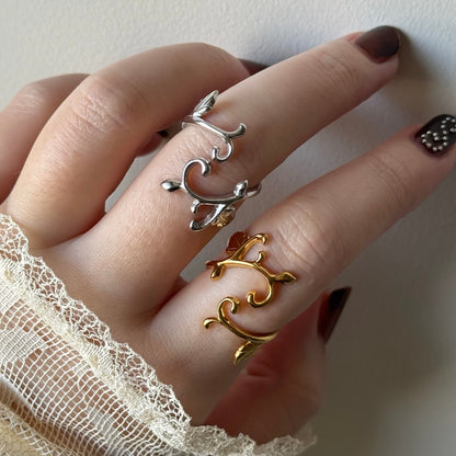 [ gold ] ivy ring [ free size ]