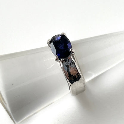 [ iolite ] um silver ring [ free size ]