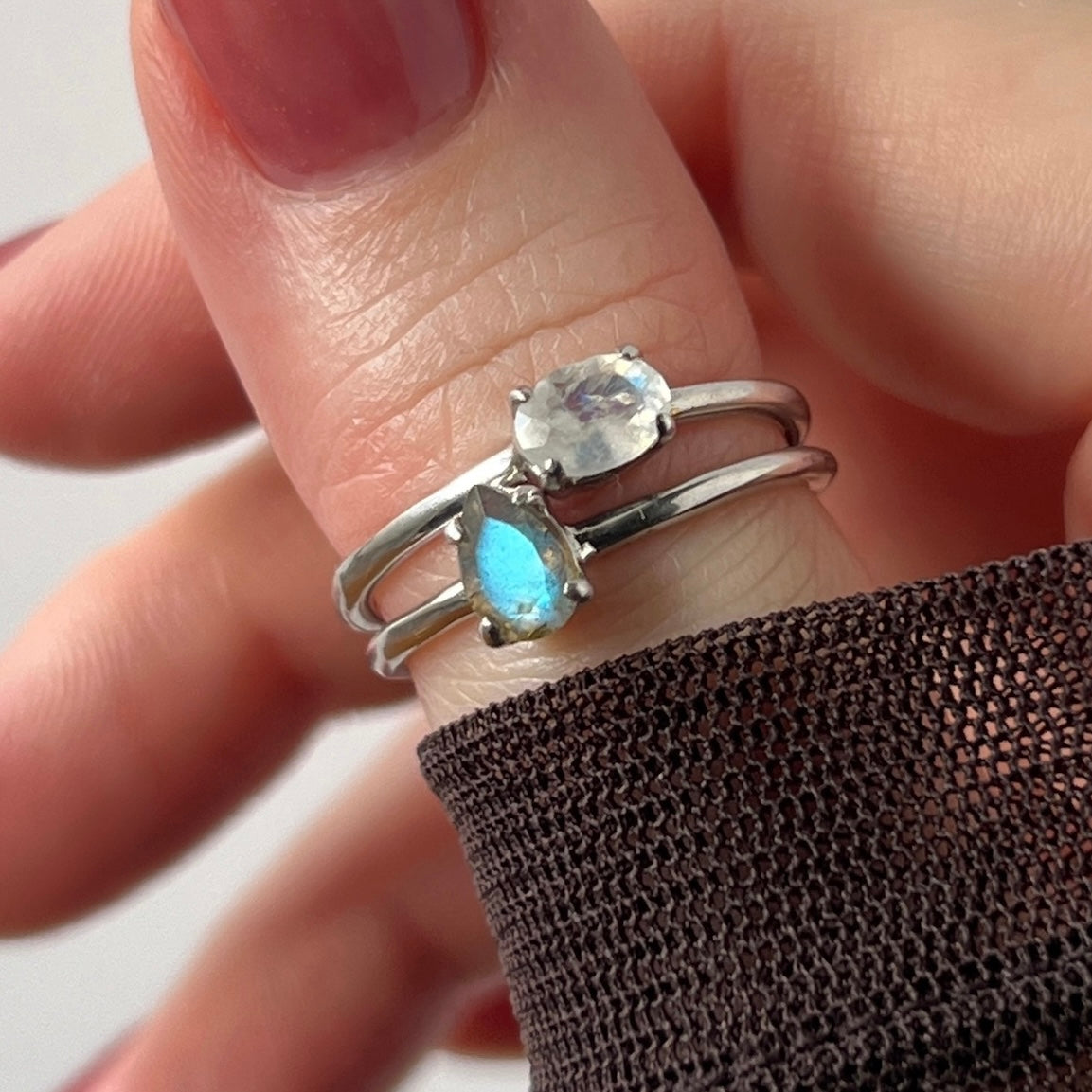 【 recommended set 】oval & drop silver