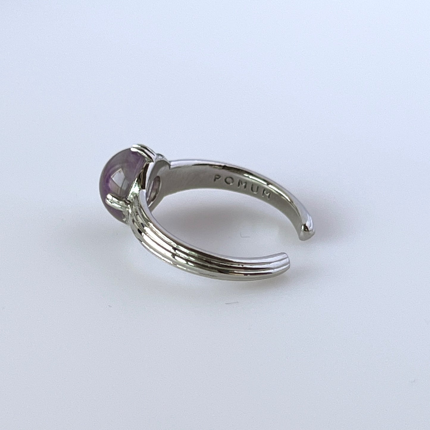 [ vine amethyst ] croissant silver