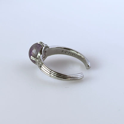 [ vine amethyst ] croissant silver
