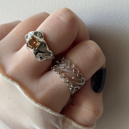 [ silver ] garden decor [ free size ]