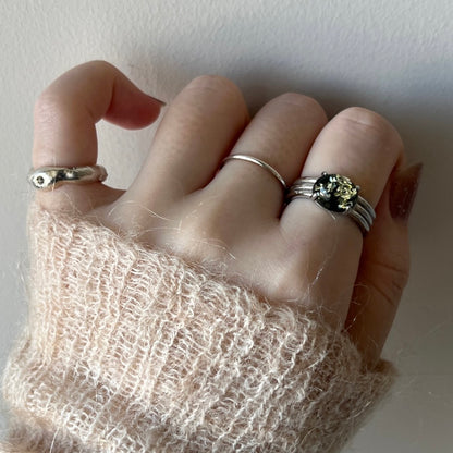 [ black amber ] trois silver
