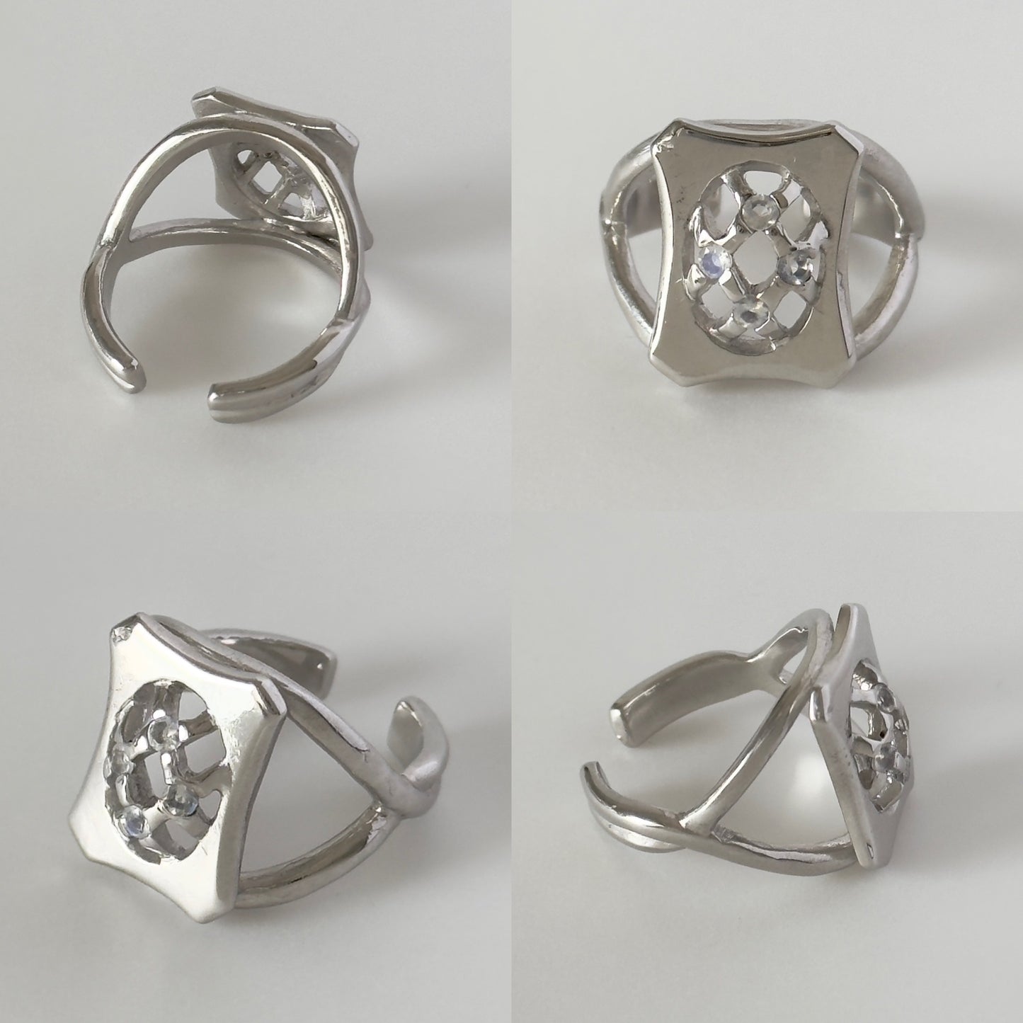 [ moon stone ] apple pie silver [ free size ]