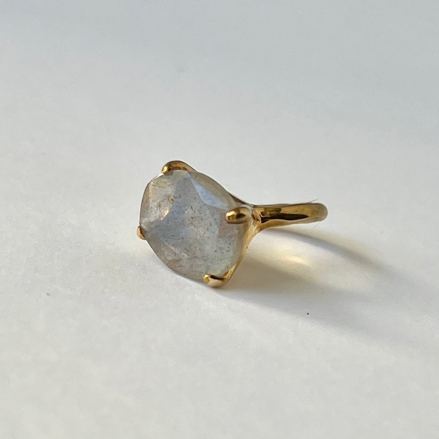 [ labradorite ] GEM ear cuff gold