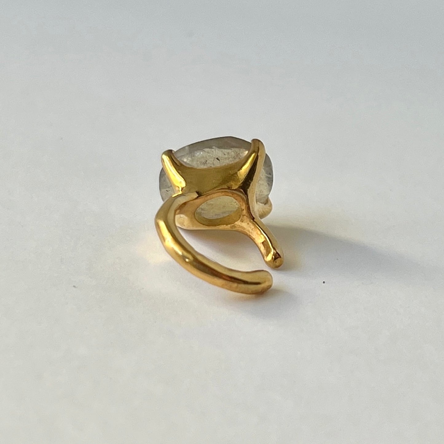 [ labradorite ] GEM ear cuff gold
