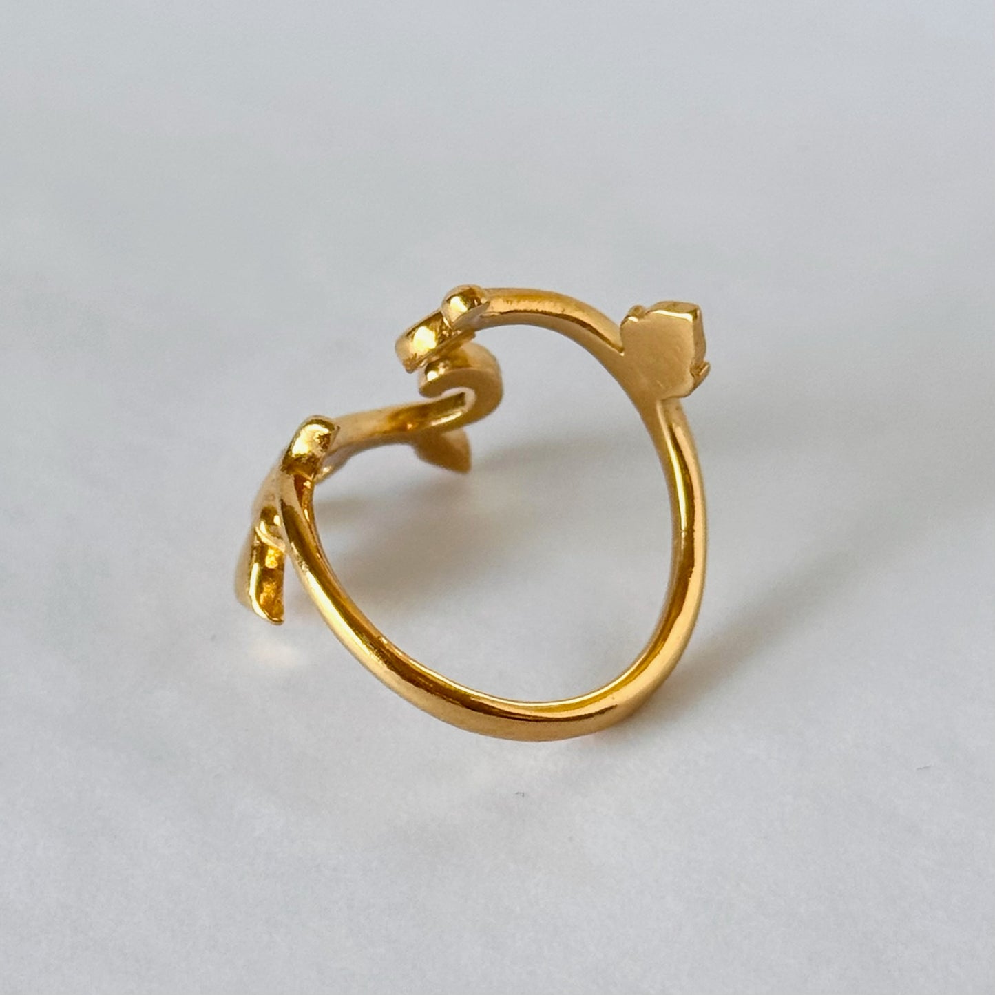 [ gold ] ivy ring [ free size ]