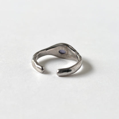 [ tanzanite ] pebble silver