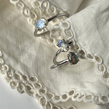 【 recommended set 】oval & drop silver
