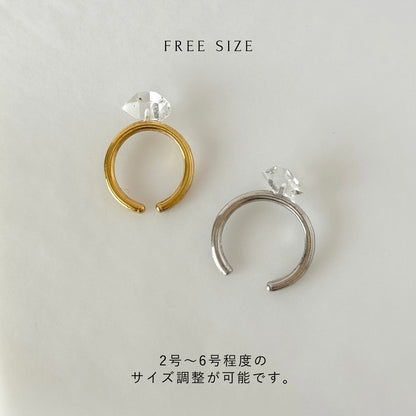 [ herkimer diamond ] churros silver