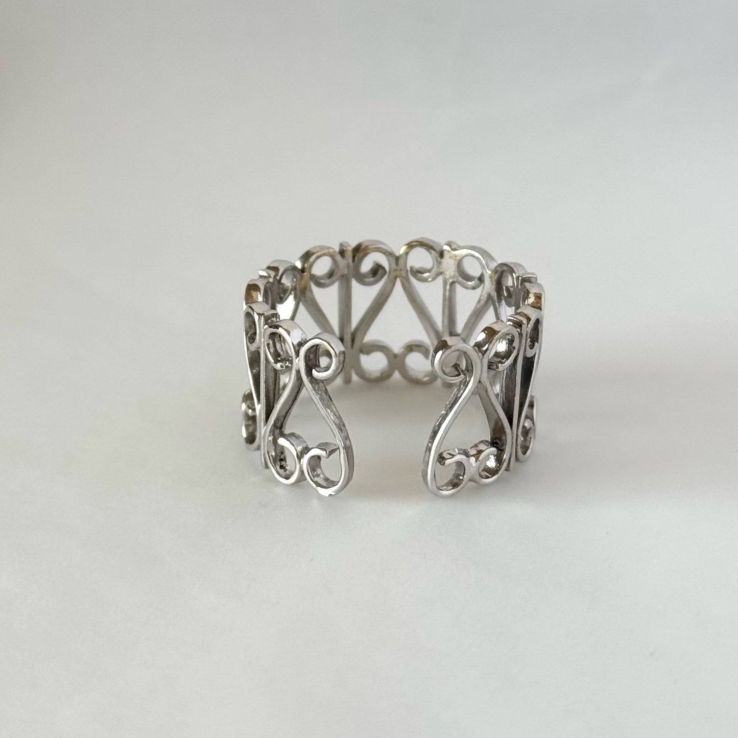 [ silver ] garden heart [ free size ]