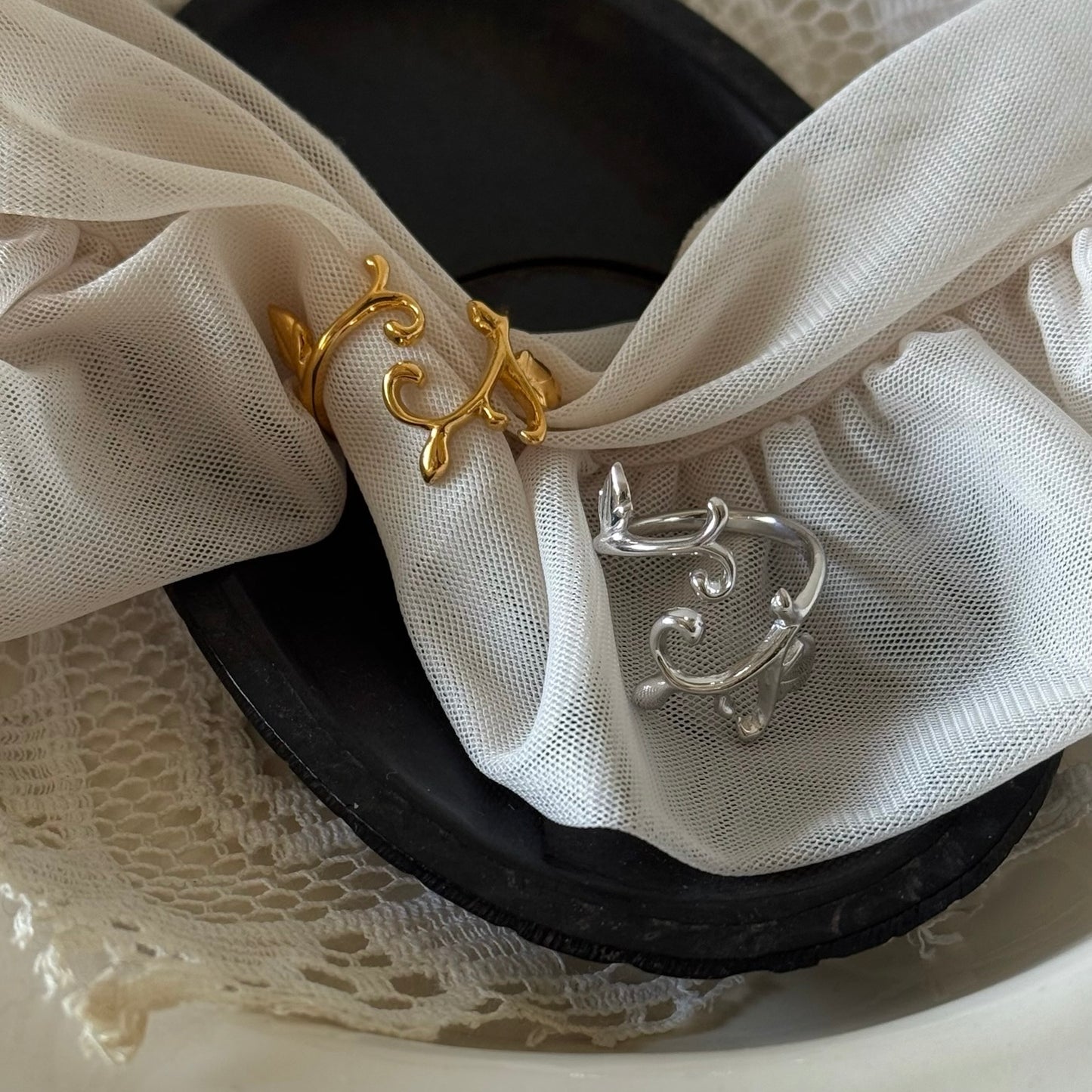 [ gold ] ivy ring [ free size ]