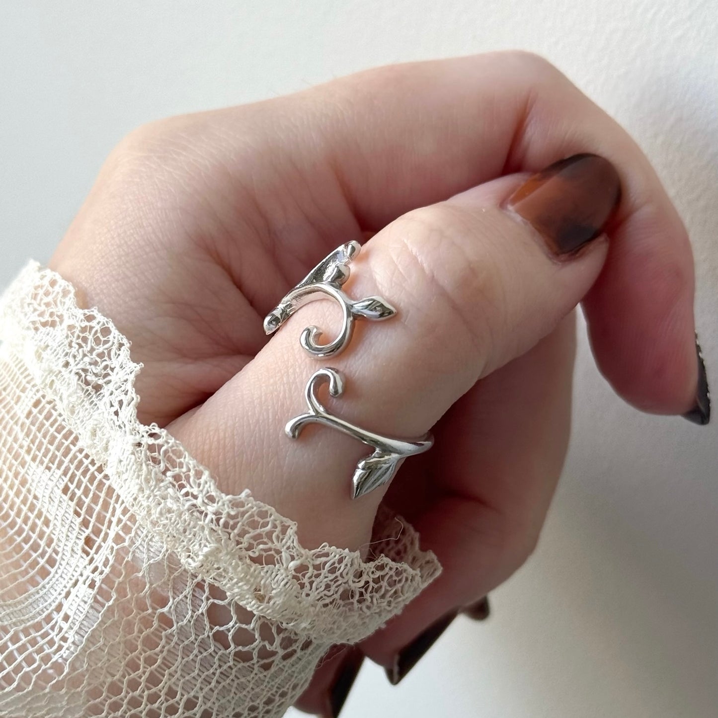 [ silver ] ivy ring [ free size ]