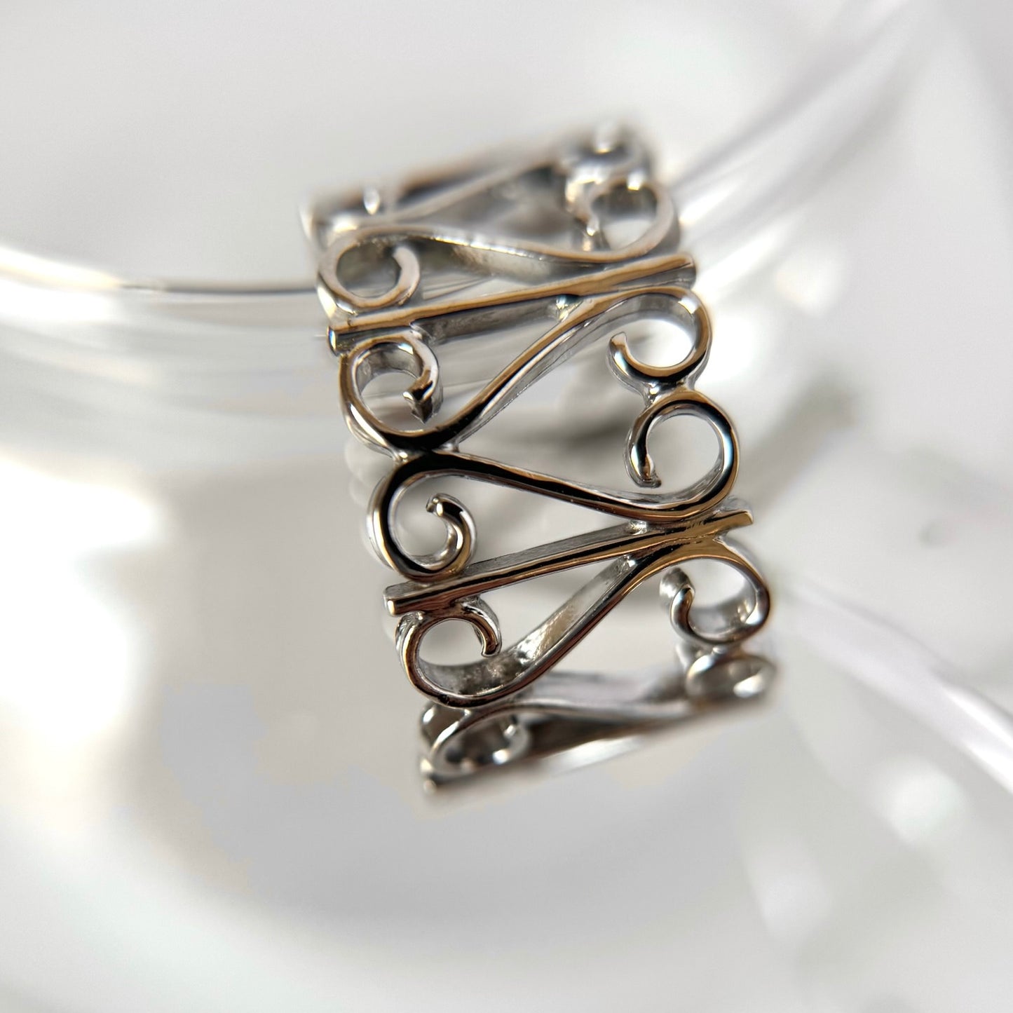 [ silver ] garden heart [ free size ]