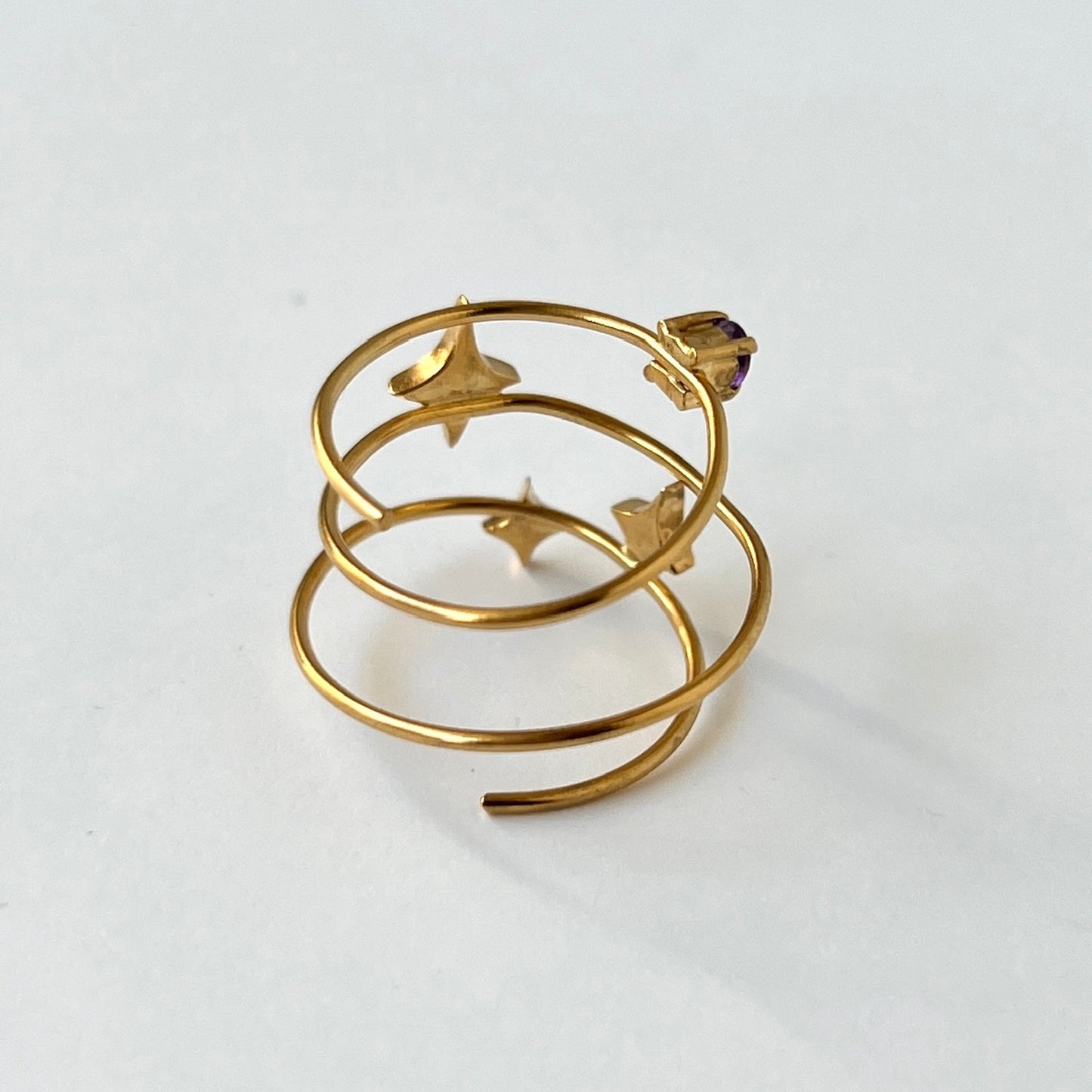 [ amethyst ] procyon gold [ free size ]