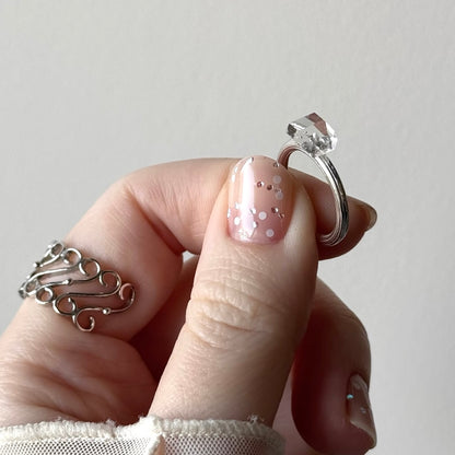 [ herkimer diamond ] churros silver