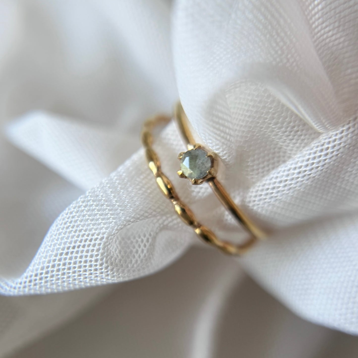 [ labradorite ] double chain gold