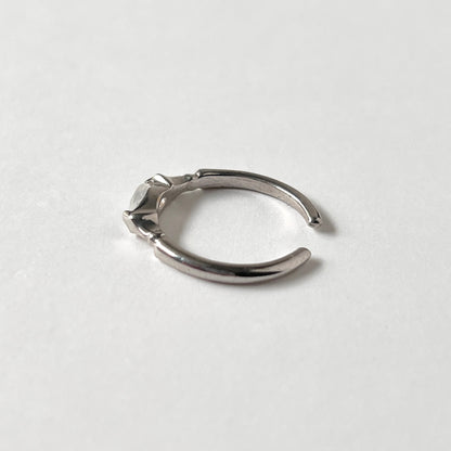 [ rainbow moon stone ] polar star silver