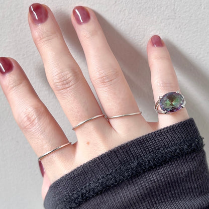 [ mystic quartz ] reine pinky silver