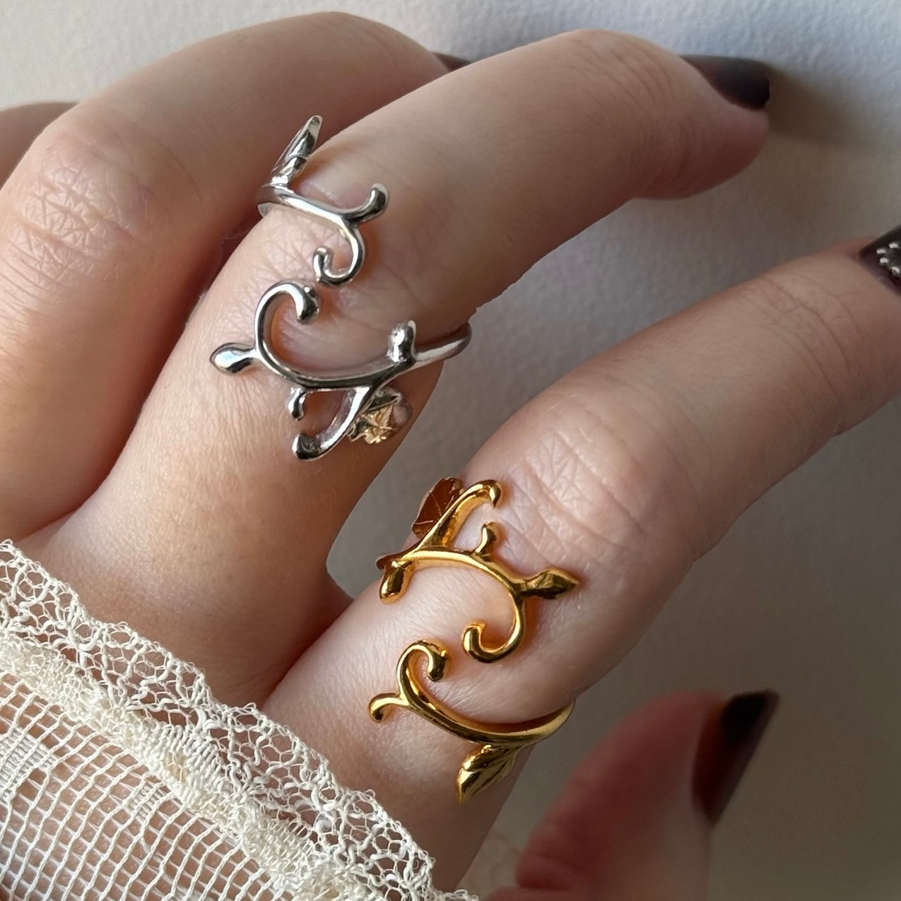 [ gold ] ivy ring [ free size ]