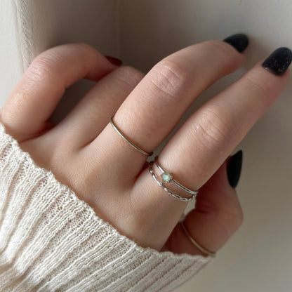 [ labradorite ] double chain silver [ free size ]