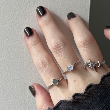 【 recommended set 】oval & drop silver